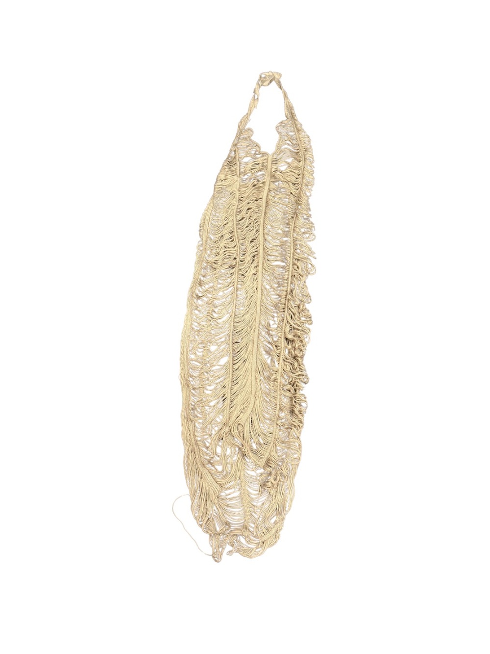 Fashion Nova Beige Crochet Swim Coverup